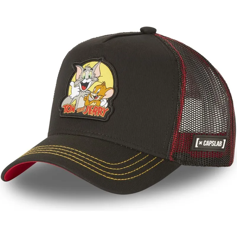 czapki-curva-czarny-snapback-tom-i-jerry-looney-tunes-capslab