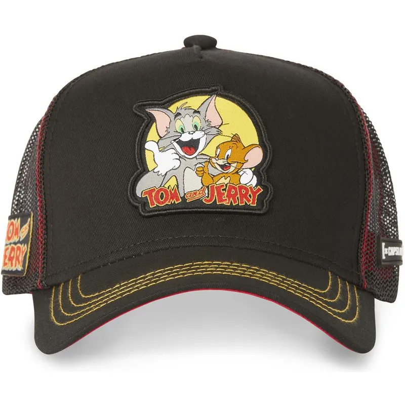 czapki-curva-czarny-snapback-tom-i-jerry-looney-tunes-capslab