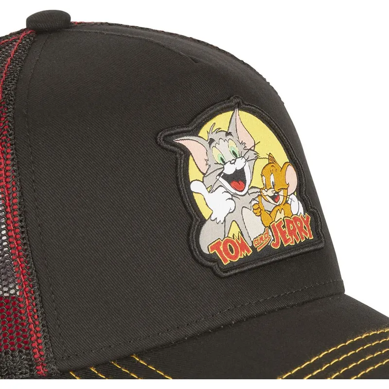 czapki-curva-czarny-snapback-tom-i-jerry-looney-tunes-capslab