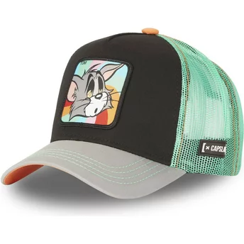 Czarna, zielona i szara czapka trucker Tom TO6 Looney Tunes od Capslab