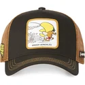 capslab-speedy-gonzales-spe3-looney-tunes-black-and-brown-trucker-hat