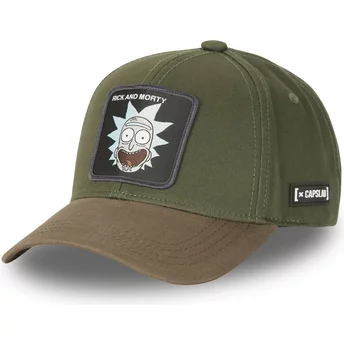 Zielona i brązowa regulowana czapka z daszkiem Rick Sanchez CASB RI1 Rick i Morty od Capslab