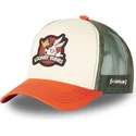 czapka-trucker-bezowa-zielona-i-pomaranczowa-bugs-bunny-i-kaczor-daffy-lo2-looney-tunes-od-capslab