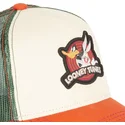 czapka-trucker-bezowa-zielona-i-pomaranczowa-bugs-bunny-i-kaczor-daffy-lo2-looney-tunes-od-capslab