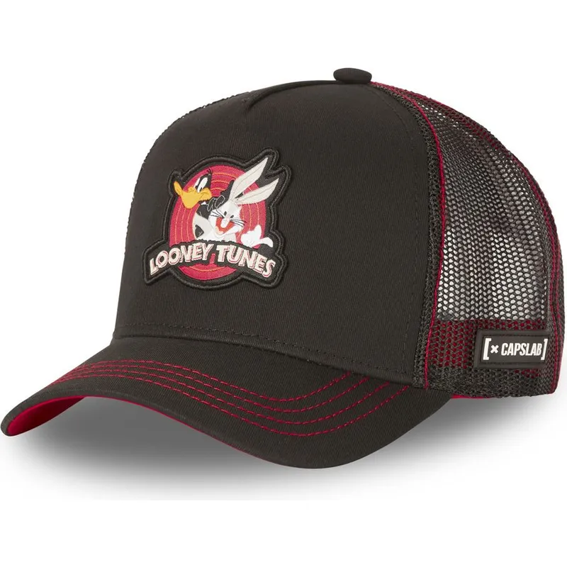 czapki-curva-czarny-snapback-krolik-bugs-i-kaczor-daffy-looney-tunes-capslab czapki-curva-czarny-snapback-krolik-bugs-i-kaczor-daffy-looney-tunes-capslab
