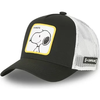 Czarna i biała czapka trucker Snoopy DO2 Peanuts od Capslab