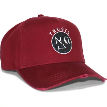 Regulowana czapka z daszkiem No.1 Trusts w kolorze granatowym z postarzanym czarno-białym logo The No.1 Face