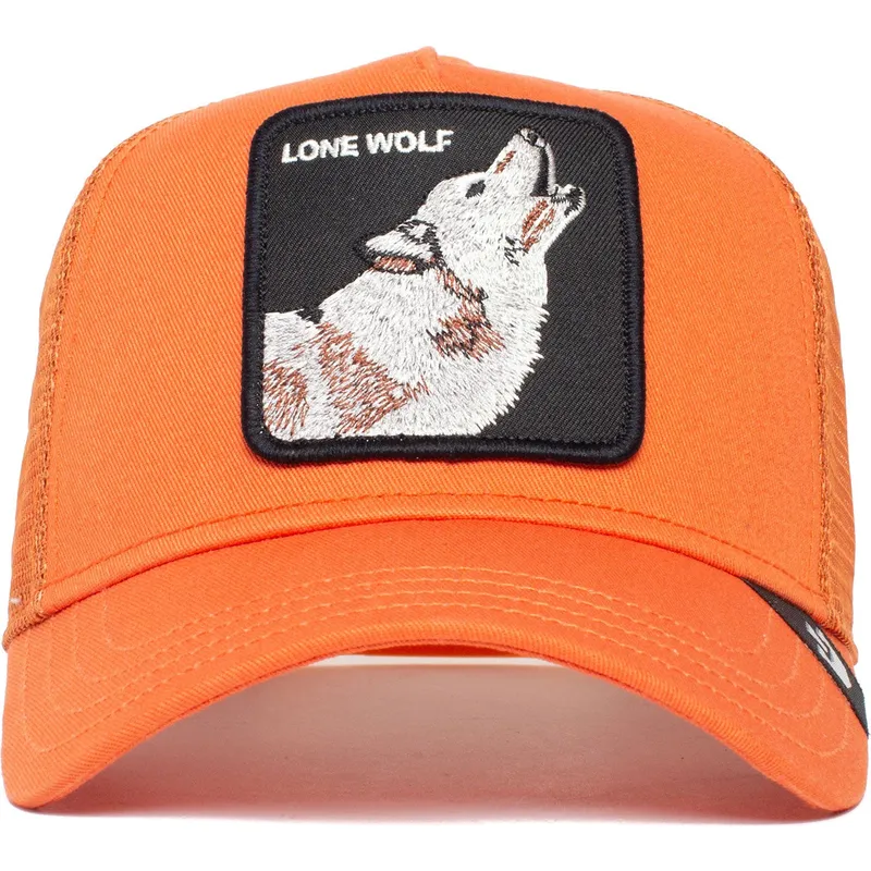 czapka-trucker-pomaranczowa-wilk-the-lone-wolf-the-farm-goorin-bros