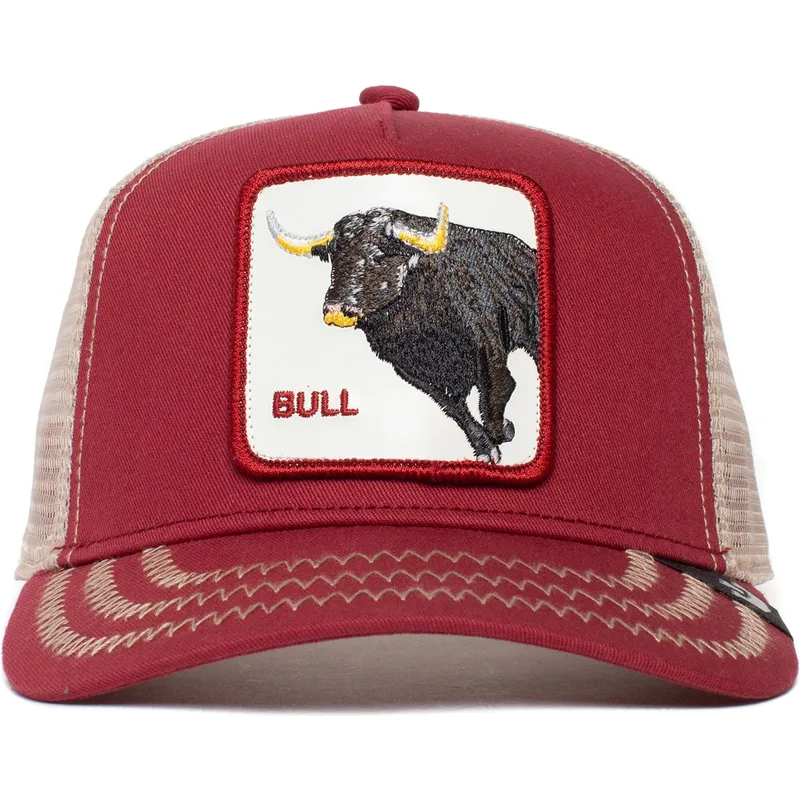 czapki-curva-czerwony-snapback-the-farm-de-goorin-bros