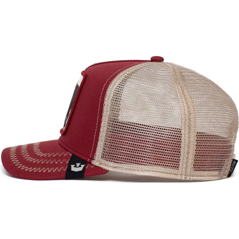 czapki-curva-czerwony-snapback-the-farm-de-goorin-bros