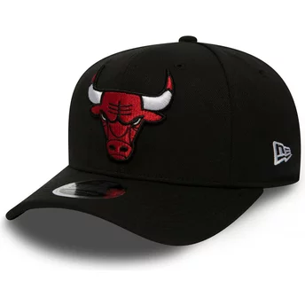 Czarna czapka snapback 9FIFTY Stretch Snap z zakrzywionym daszkiem Chicago Bulls NBA od New Era
