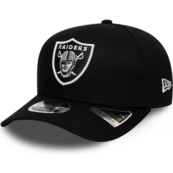 Czarna, zakrzywiona czapka snapback 9FIFTY Team Stretch Snap Las Vegas Raiders NFL od New Era