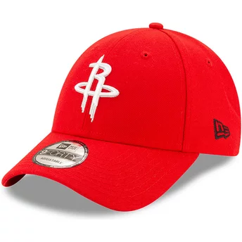 Czerwona regulowana czapka z daszkiem 9FORTY The League Houston Rockets NBA od New Era