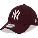 czapki-curva-czerwony-tasma-regulowana-granate-9forty-diamond-era-new-york-yankees-mlb-new-era