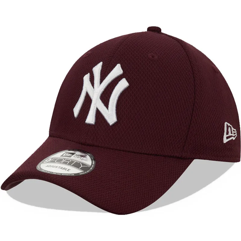 czapki-curva-czerwony-tasma-regulowana-granate-9forty-diamond-era-new-york-yankees-mlb-new-era