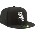 czarna-dopasowana-czapka-z-daszkiem-59fifty-authentic-on-field-game-chicago-white-sox-mlb-new-era