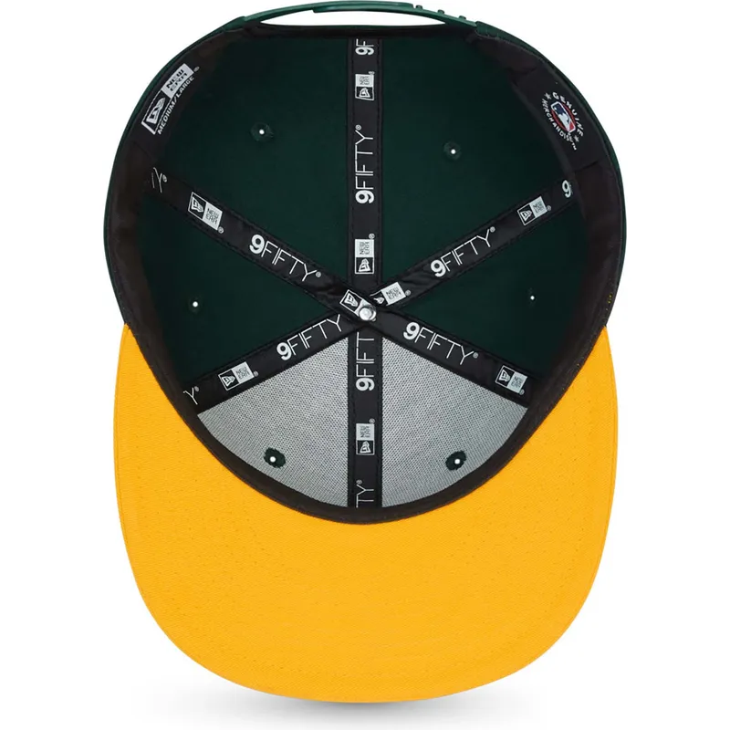 zielono-zolta-plaska-czapka-snapback-9fifty-essential-oakland-athletics-mlb-new-era