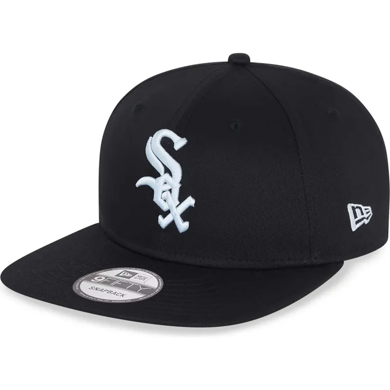 czarna-plaska-czapka-snapback-9fifty-essential-chicago-white-sox-mlb-new-era