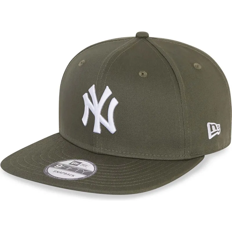 czapki-plana-zielony-snapback-9fifty-essential-new-york-yankees-mlb-new-era