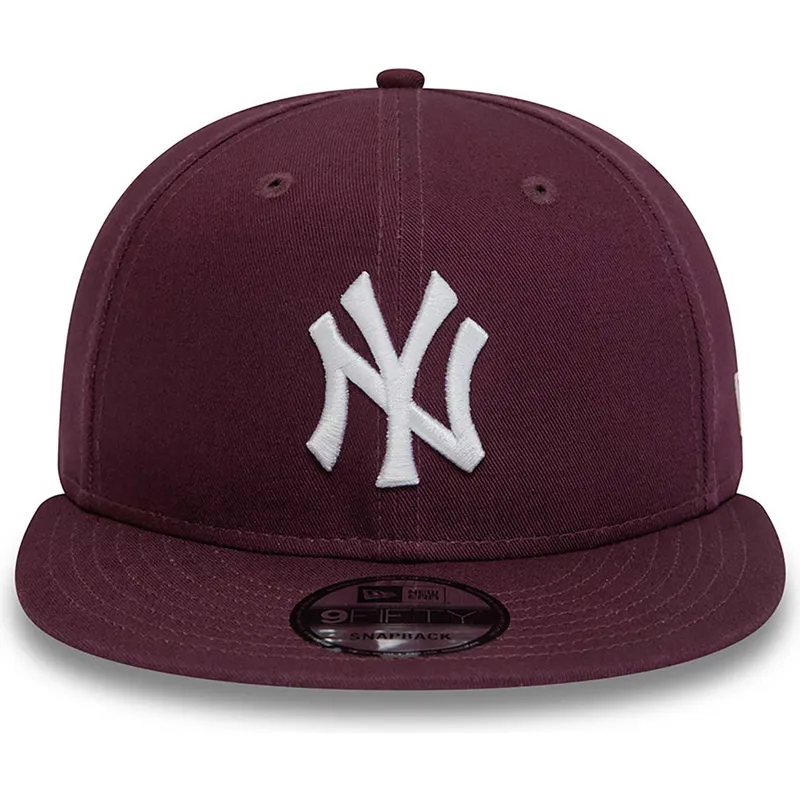czapki-plana-czerwony-snapback-granate-9fifty-essential-new-york-yankees-mlb-new-era