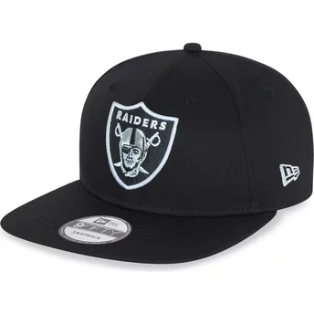 Czarna płaska czapka snapback 9FIFTY Essential Las Vegas Raiders NFL od New Era