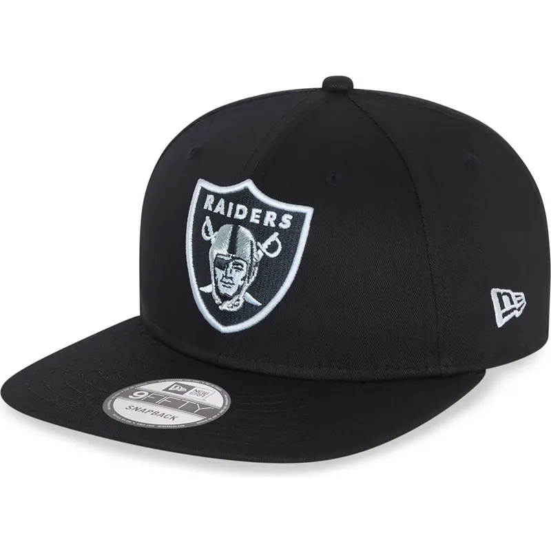 czarna-plaska-czapka-snapback-9fifty-essential-las-vegas-raiders-nfl-new-era