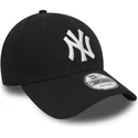 czarna-zakrzywiona-regulowana-czapka-9forty-essential-new-york-yankees-mlb-od-new-era