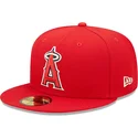 czerwona-plaska-czapka-dopasowana-59fifty-authentic-on-field-los-angeles-angels-mlb-new-era