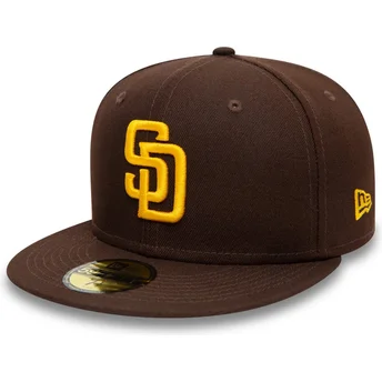 brazowa-dopasowana-czapka-z-daszkiem-59fifty-authentic-on-field-san-diego-padres-mlb-new-era