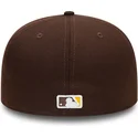 brazowa-dopasowana-czapka-z-daszkiem-59fifty-authentic-on-field-san-diego-padres-mlb-new-era