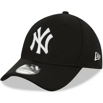 Czarna, regulowana czapka z zakrzywionym daszkiem 39THIRTY Diamond Era od New York Yankees MLB od New Era