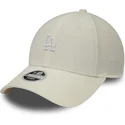 bezowa-zakrzywiona-czapka-regulowana-dla-kobiet-9forty-cord-mini-logo-los-angeles-dodgers-mlb-marki-new-era