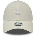bezowa-zakrzywiona-czapka-regulowana-dla-kobiet-9forty-cord-mini-logo-los-angeles-dodgers-mlb-marki-new-era