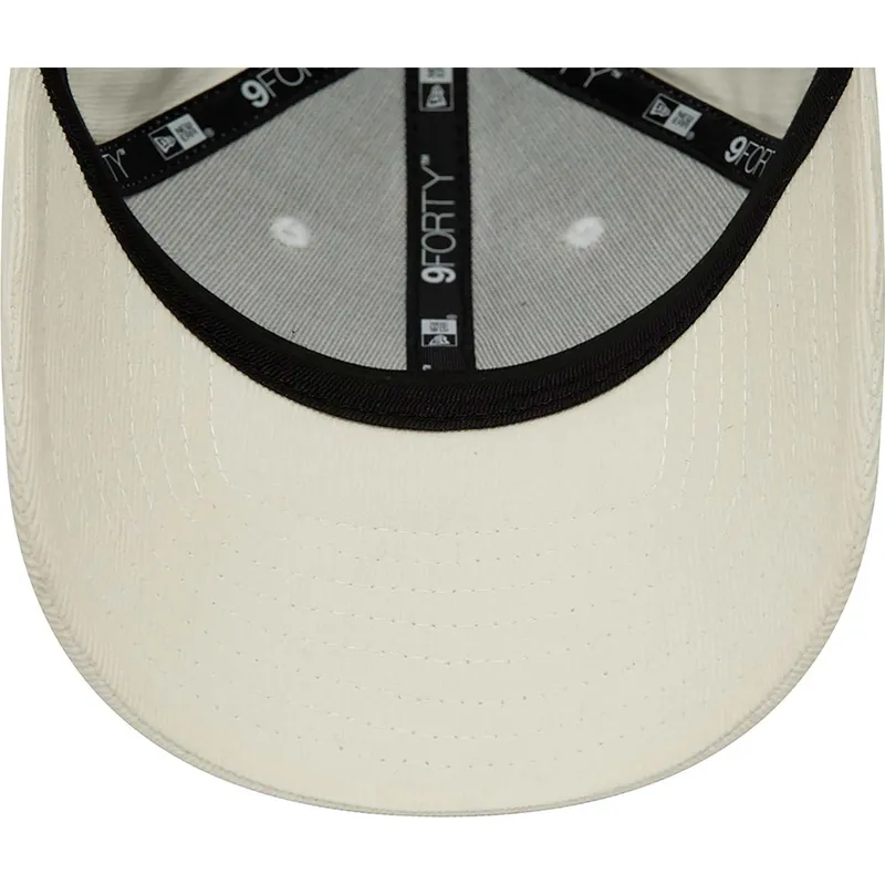 czapki-curva-bezowy-tasma-regulowana-9forty-cord-mini-los-angeles-dodgers-mlb-new-era