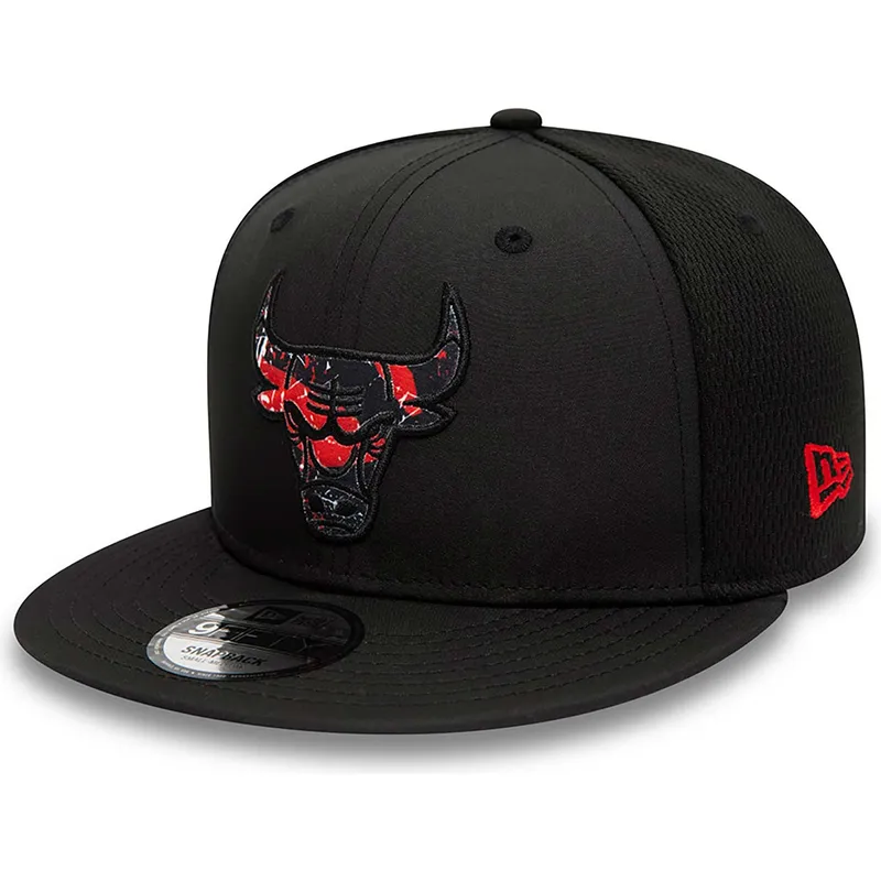 czapki-plana-czarny-snapback-9fifty-print-infill-chicago-bulls-nba-new-era