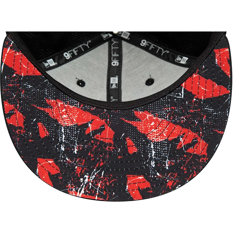 czapki-plana-czarny-snapback-9fifty-print-infill-chicago-bulls-nba-new-era