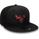 czapki-plana-czarny-snapback-9fifty-print-infill-chicago-bulls-nba-new-era