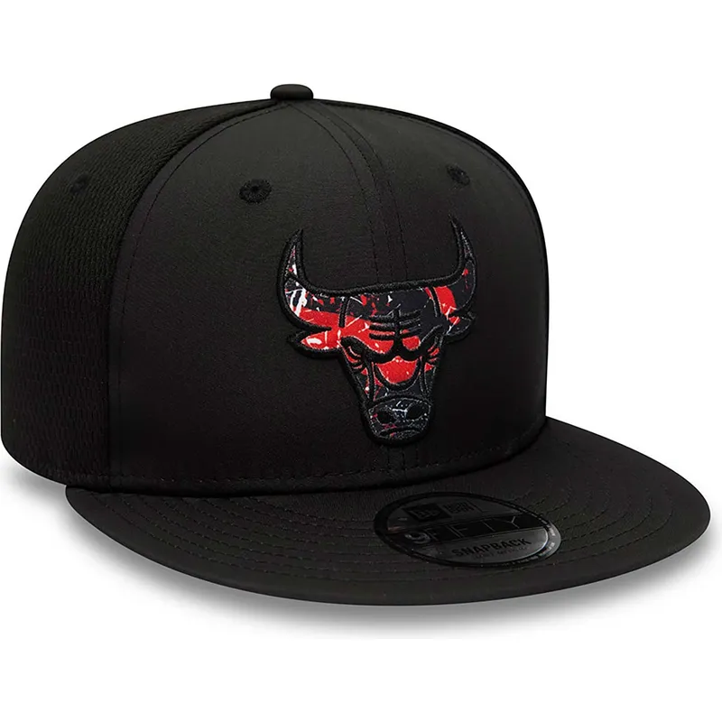 czapki-plana-czarny-snapback-9fifty-print-infill-chicago-bulls-nba-new-era