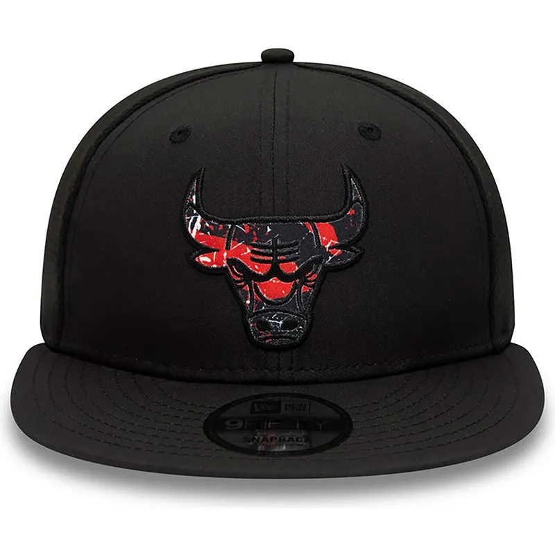 czapki-plana-czarny-snapback-9fifty-print-infill-chicago-bulls-nba-new-era