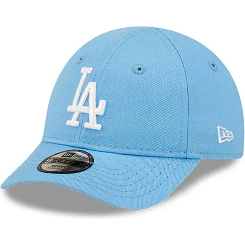 czapki-curva-niebieski-tasma-regulowana-dla-dziecka-claro-pequeno-9forty-league-essential-los-angeles-dodgers-mlb-new-era