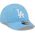 czapki-curva-niebieski-tasma-regulowana-dla-dziecka-claro-pequeno-9forty-league-essential-los-angeles-dodgers-mlb-new-era