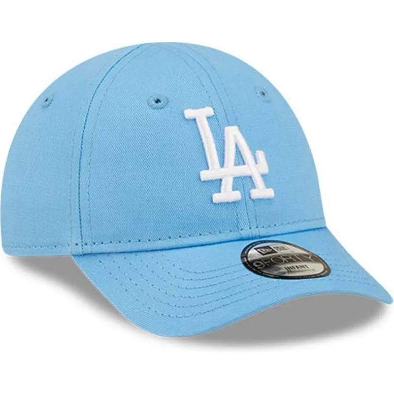 czapki-curva-niebieski-tasma-regulowana-dla-dziecka-claro-pequeno-9forty-league-essential-los-angeles-dodgers-mlb-new-era