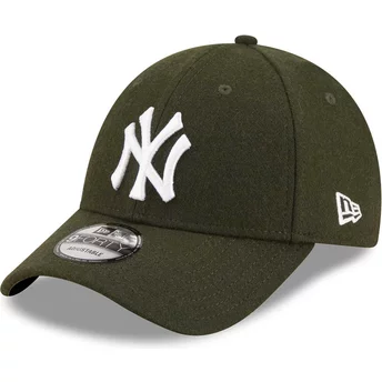 Zielona, regulowana czapka z daszkiem 9FORTY The League Melton z New York Yankees MLB od New Era