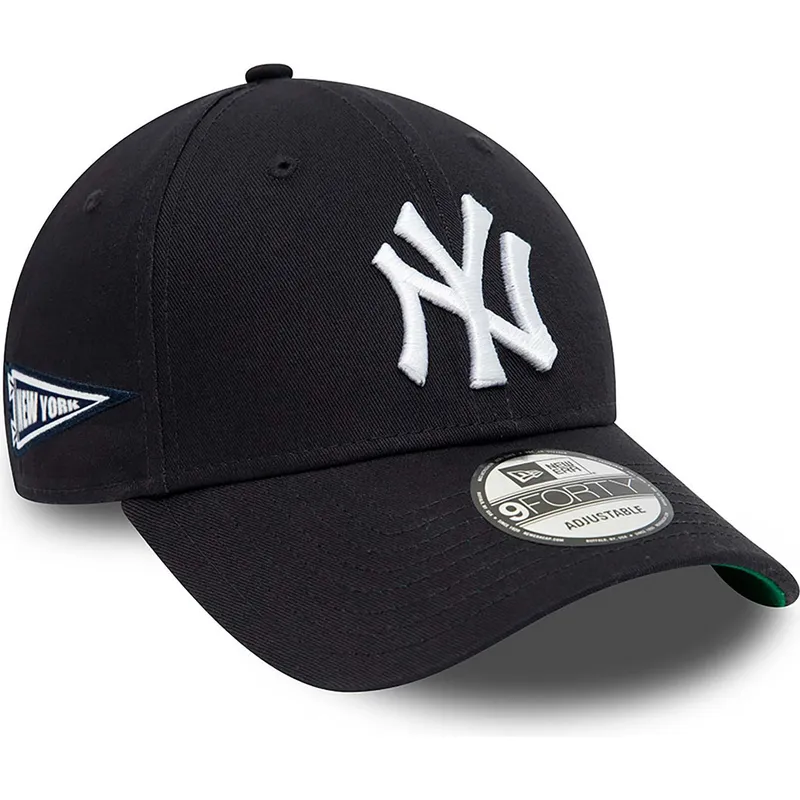 czapki-curva-granatowy-tasma-regulowana-9forty-team-side-patch-new-york-yankees-mlb-new-era