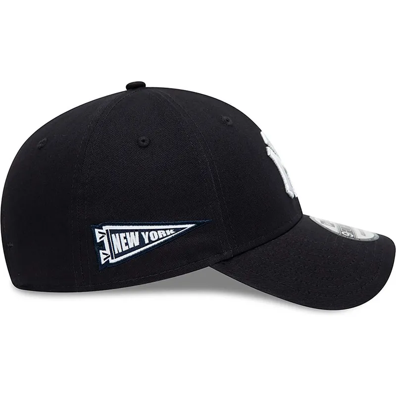 czapki-curva-granatowy-tasma-regulowana-9forty-team-side-patch-new-york-yankees-mlb-new-era