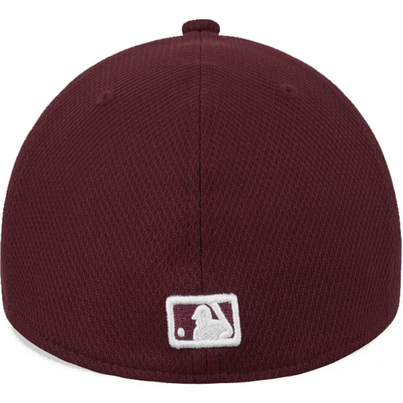 czapki-curva-czerwony-dopasowany-granate-39thirty-diamond-era-new-york-yankees-mlb-new-era