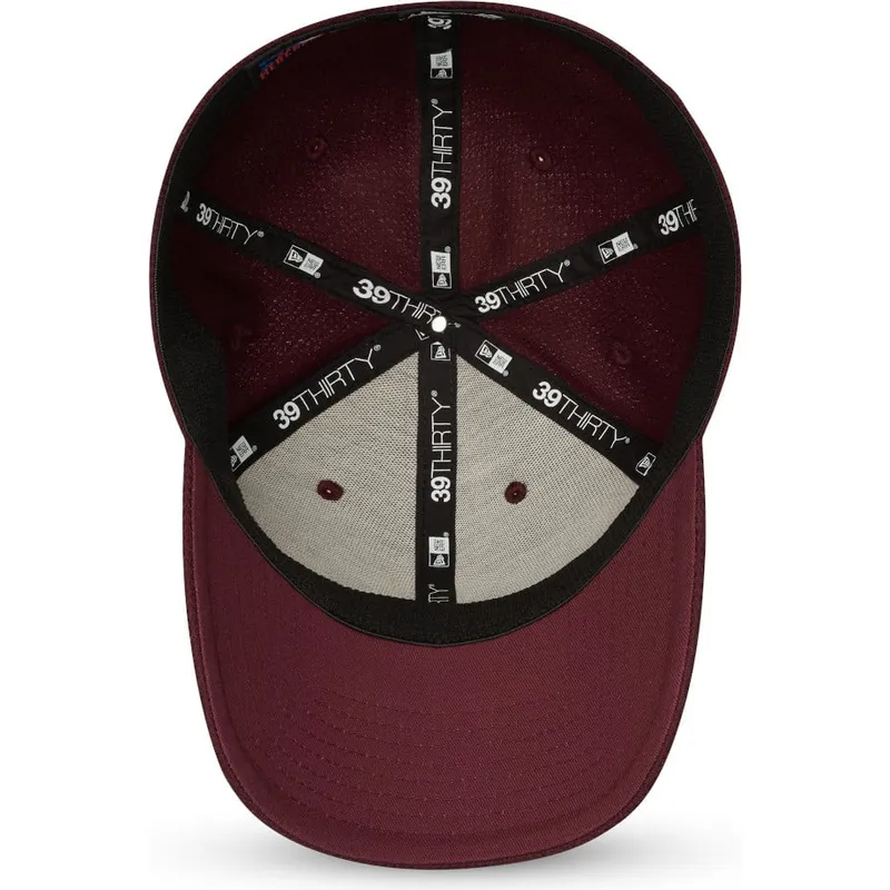 czapki-curva-czerwony-dopasowany-granate-39thirty-diamond-era-new-york-yankees-mlb-new-era