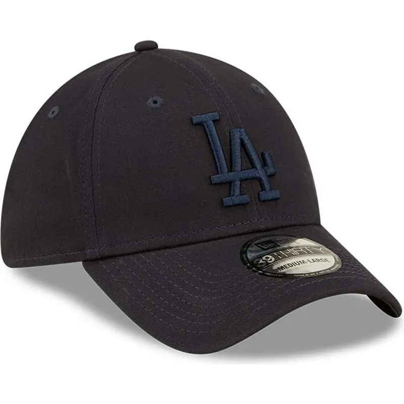 granatowa-dopasowana-czapka-z-zakrzywionym-daszkiem-z-granatowym-logo-39thirty-league-essential-los-angeles-dodgers-mlb-od-new-e