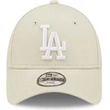 czapki-curva-bezowy-tasma-regulowana-dla-dziecka-9forty-league-essential-los-angeles-dodgers-mlb-new-era