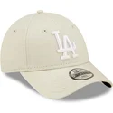 czapki-curva-bezowy-tasma-regulowana-dla-dziecka-9forty-league-essential-los-angeles-dodgers-mlb-new-era
